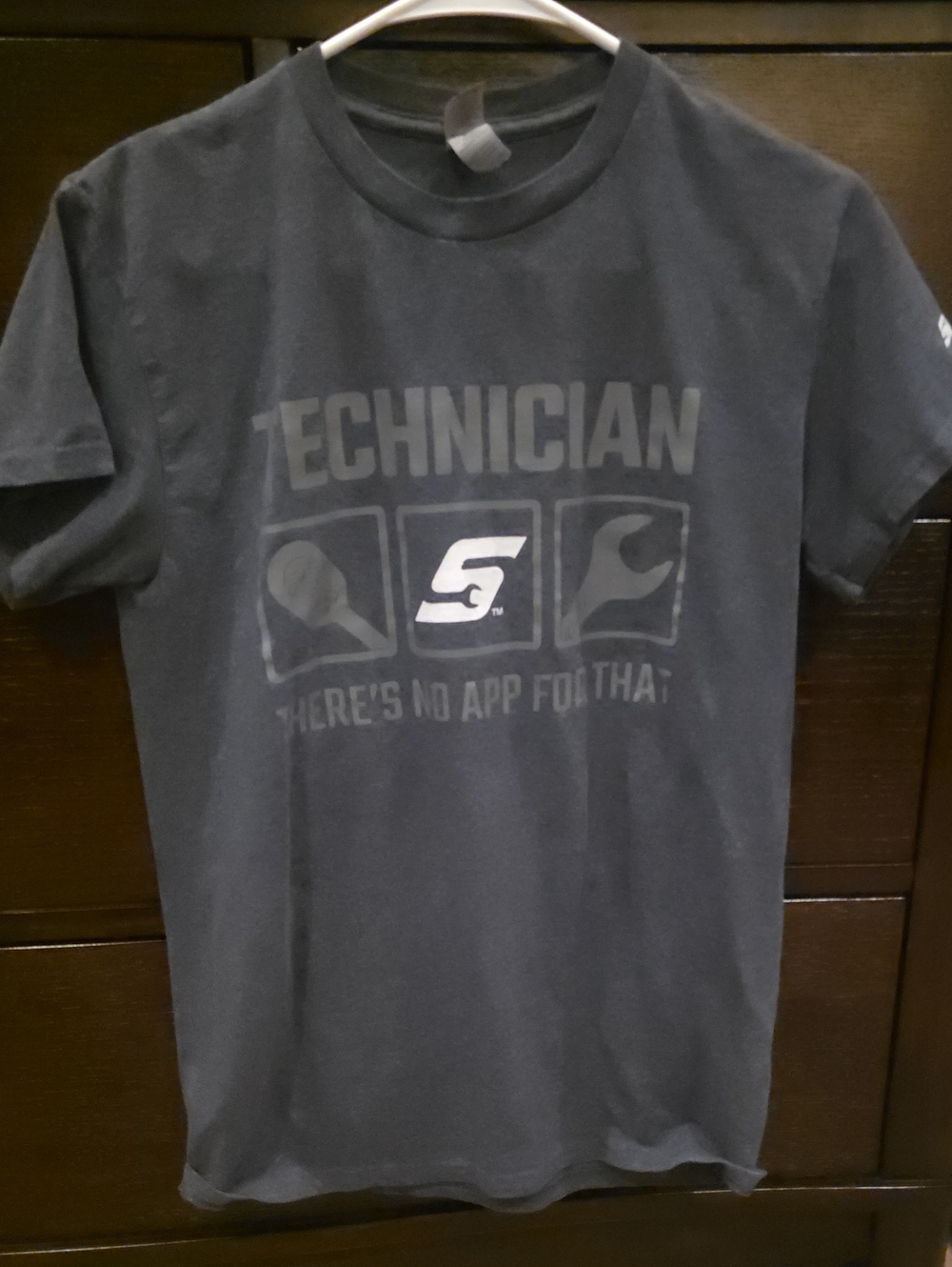 Gildan Snap-On Black "Technician" Short Sleeve Tee with Tool Icons